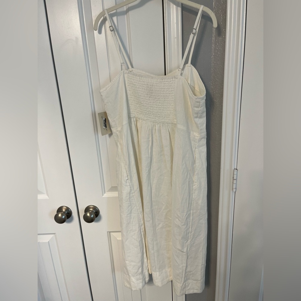 Universal Thread White Linen Button-Front Corset … - image 6